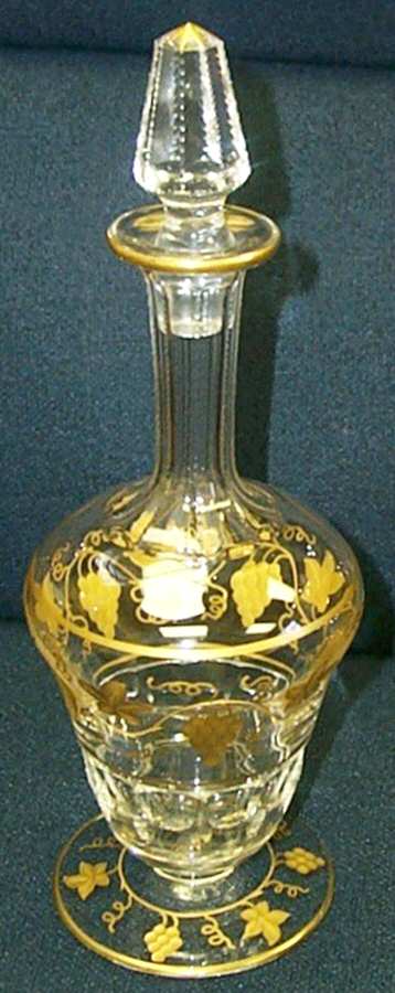 Pampre D'Or Decanter & Stopper by Val St Lambert-1