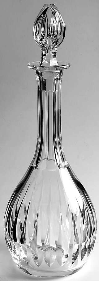 Poitiers Decanter & Stopper by Val St Lambert-1