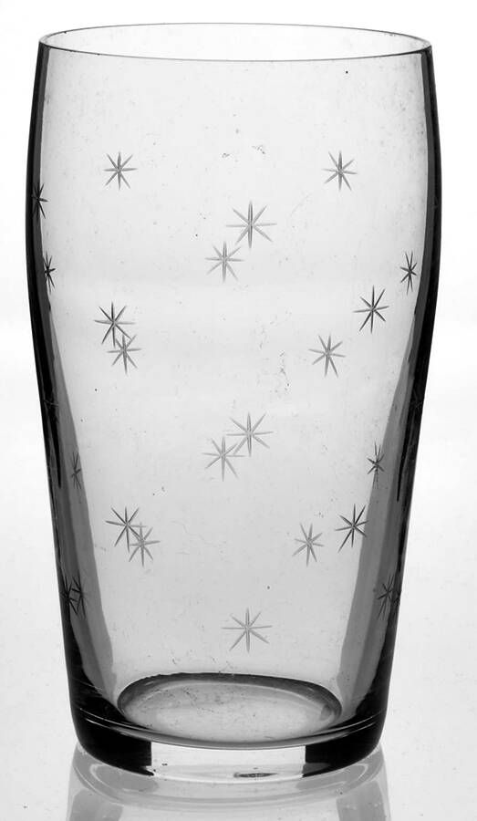 Pully Stars 10 Oz Flat Tumbler by Val St Lambert-1