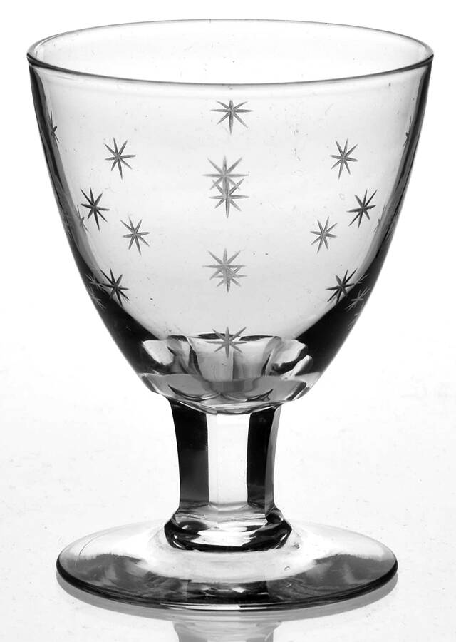 Pully Stars Cordial Glass by Val St Lambert-1