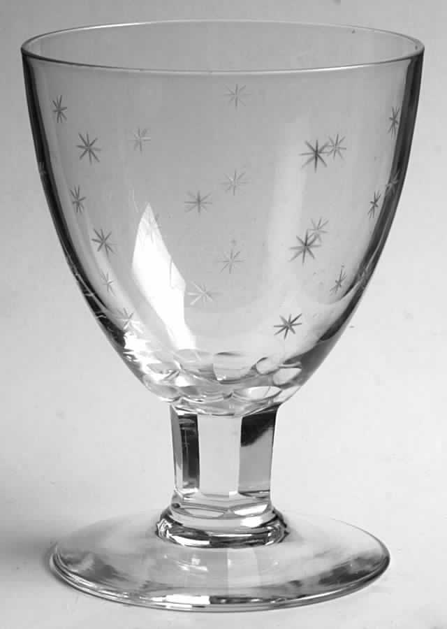 Pully Stars Water Goblet by Val St Lambert-1