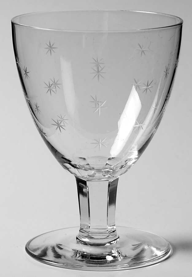 Pully Stars Wine Glass by Val St Lambert-1