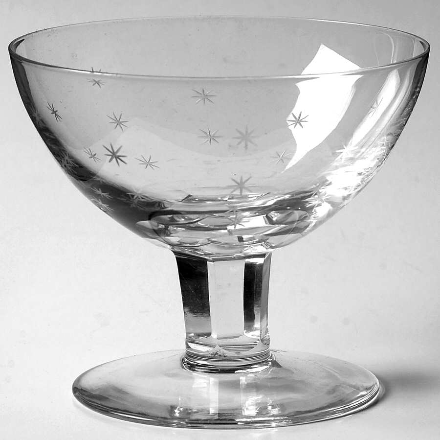 Pully Stars Champagne/Tall Sherbet by Val St Lambert-1