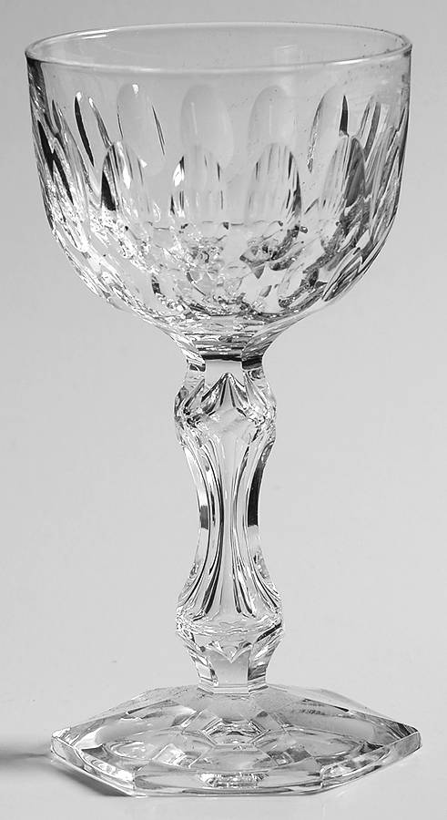 Queen Anne Wine Glass by Val St Lambert-1