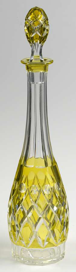 Seraing Cut 5-1943 Wine Decanter & Stopper by Val St Lambert-1