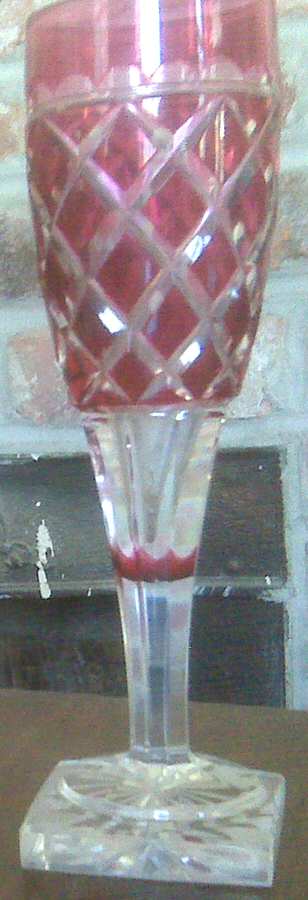St. Helene Rose Fluted Champagne by Val St Lambert-1