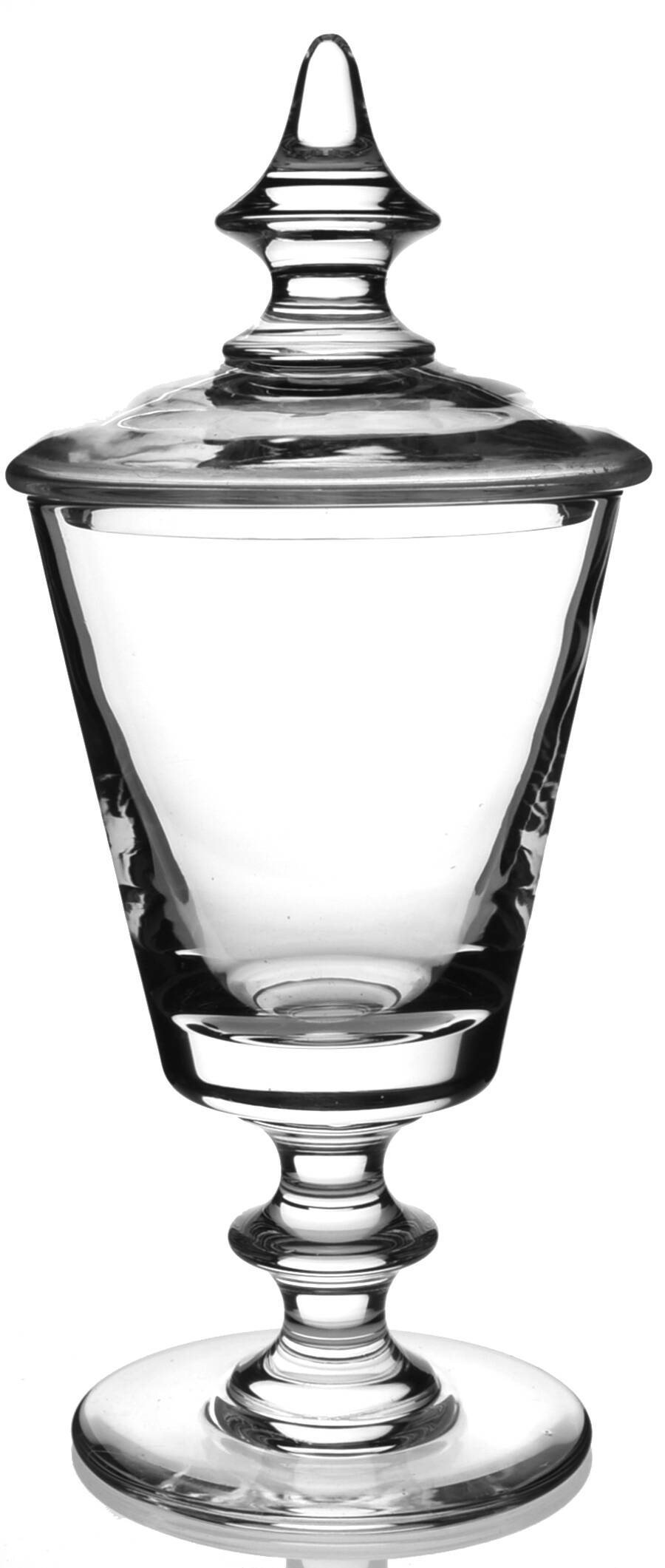 State Plain Trophy Glass & Lid by Val St Lambert-1