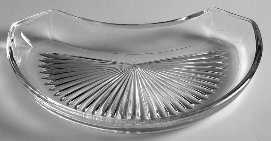State Plain Crescent Salad Plate by Val St Lambert-1