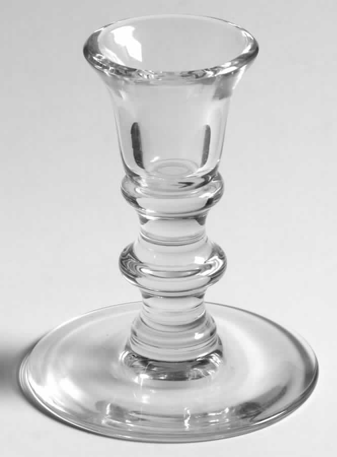 State Plain 4" Single Light Candlestick by Val St Lambert-1