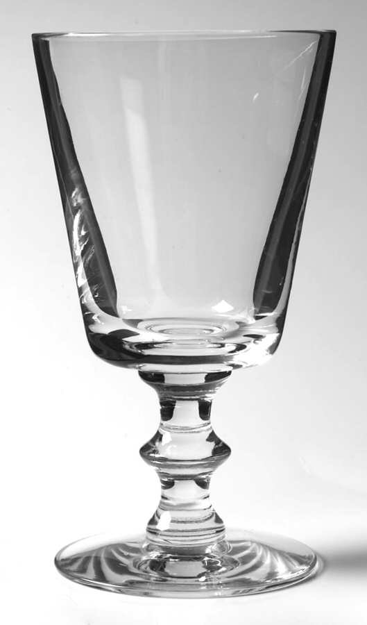 State Plain Low Water Goblet by Val St Lambert-1