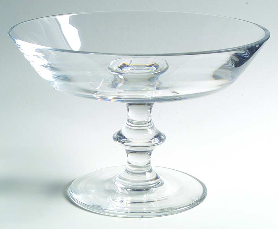 State Plain Round Compote (Height X Width) by Val St Lambert-1