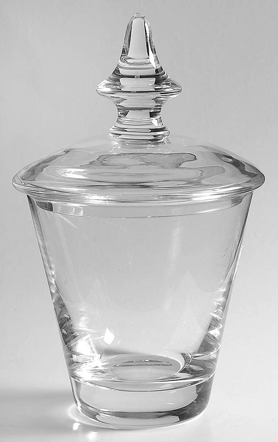State Plain Candy Box & Lid by Val St Lambert-1