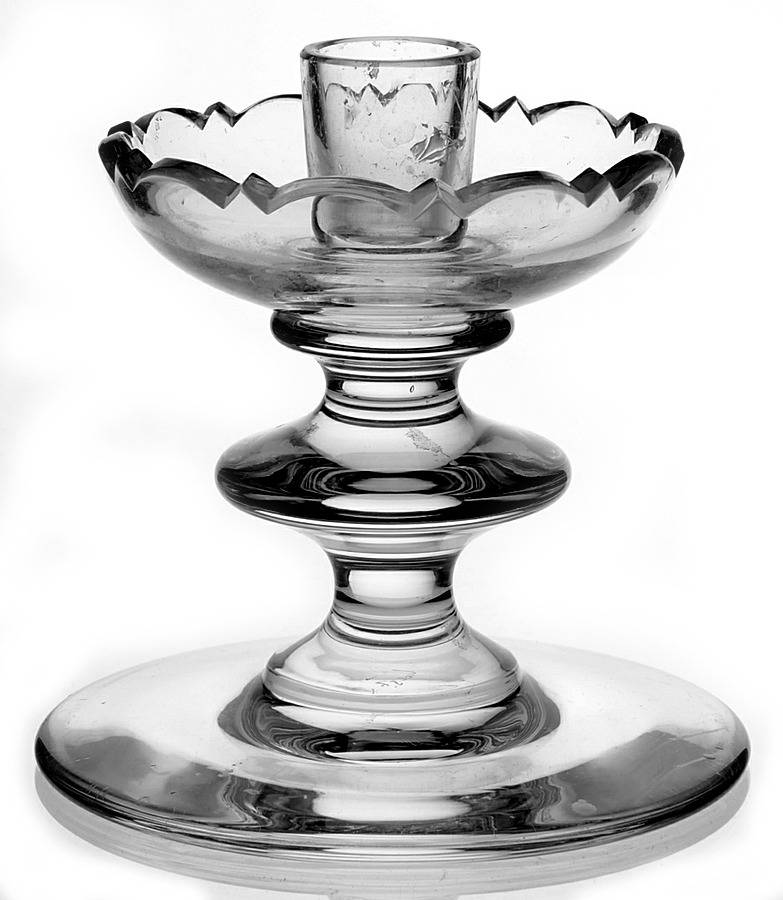 State Plain 5" Single Light Candlestick by Val St Lambert-1