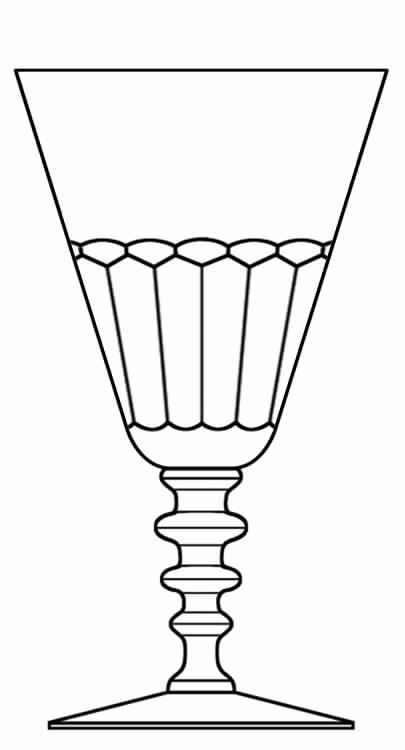 Theodule Clear Water Goblet by Val St Lambert-1