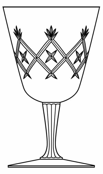 Vogue Water Goblet by Val St Lambert-1