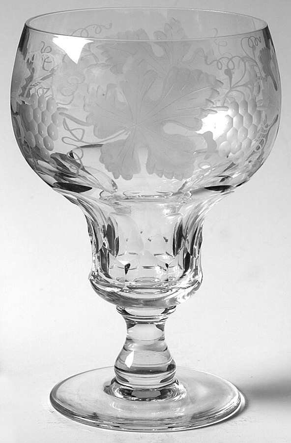 Vignes Water Goblet by Val St Lambert-1