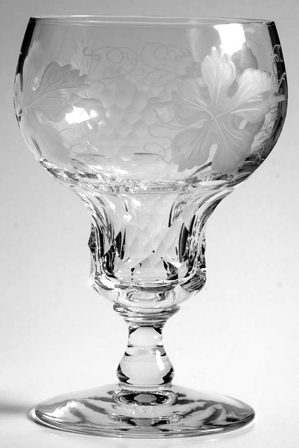 Vignes Tall Water Goblet by Val St Lambert-1