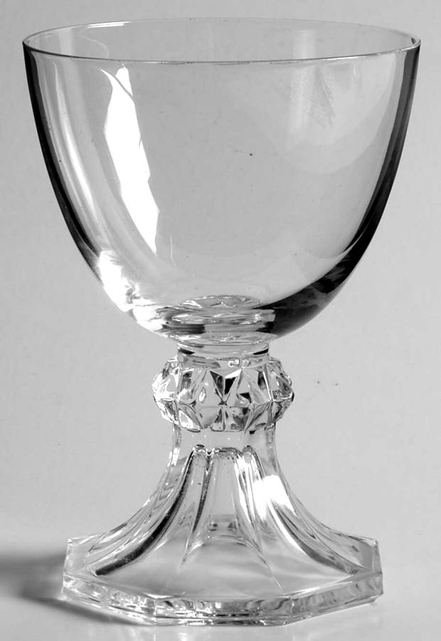 Yale Plain Water Goblet by Val St Lambert-1