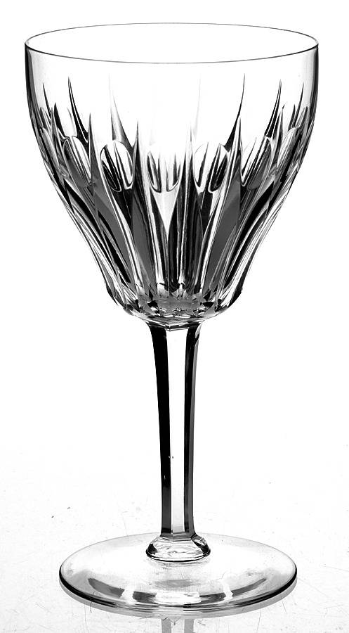 Zermatt Cut 6-1943 Water Goblet by Val St Lambert-1