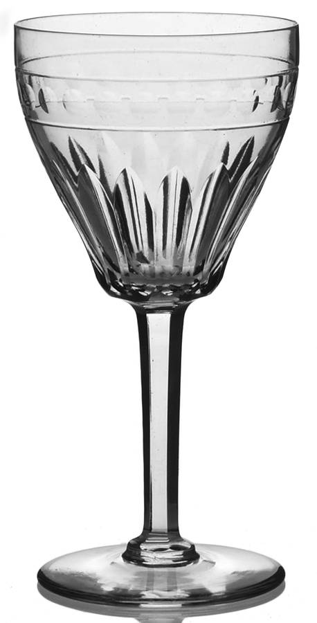 Zermatt Cut Avon Wine Glass by Val St Lambert-1