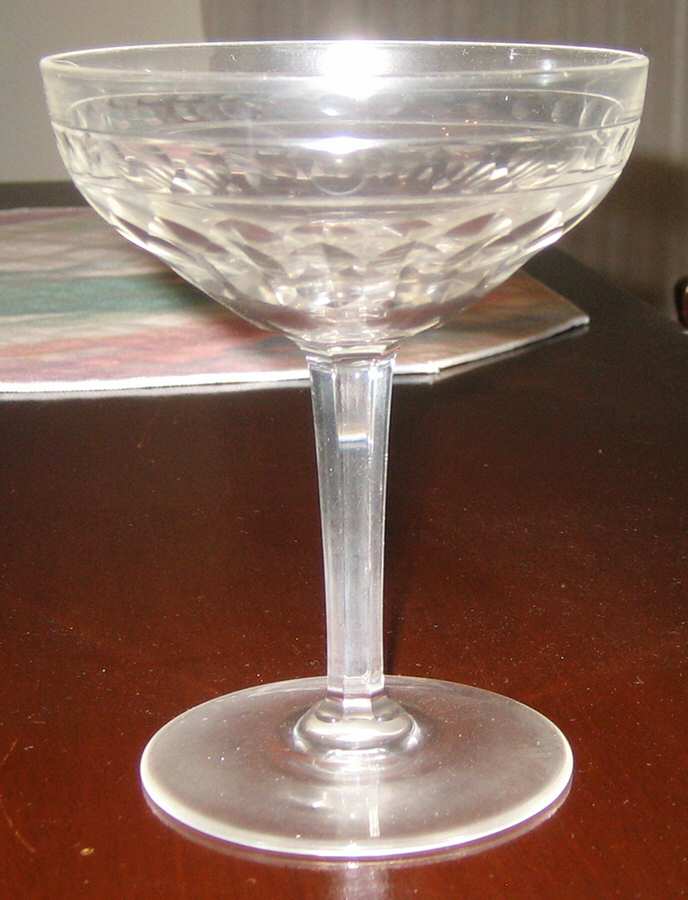 Zermatt Cut Avon Champagne/Tall Sherbet by Val St Lambert-1