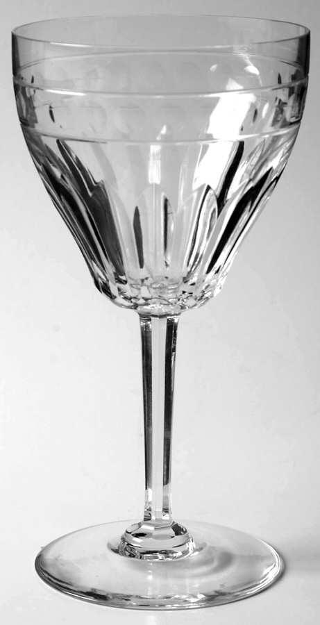 Zermatt Cut Avon Water Goblet by Val St Lambert-1