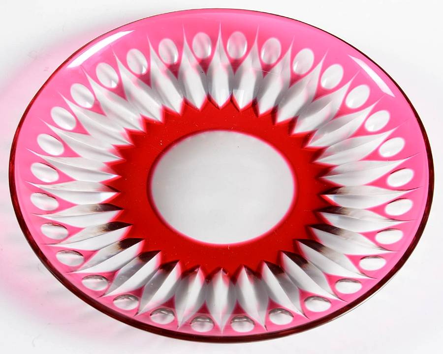 Zermatt Rose 7" Salad Plate by Val St Lambert-1