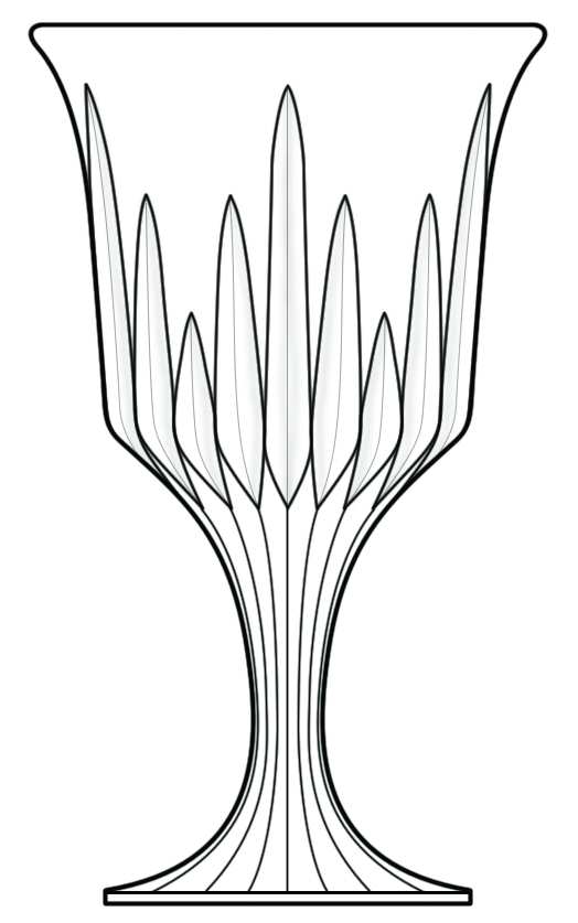Allison Clear Water Goblet by Viking-1