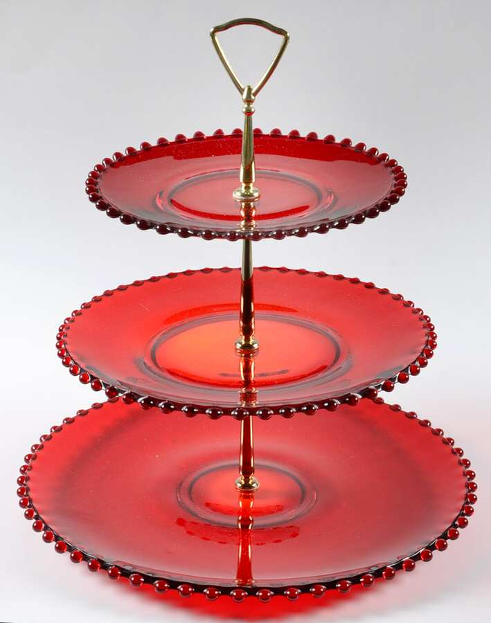Candlewick Ruby 3 Tier Serving Tray by Viking-1