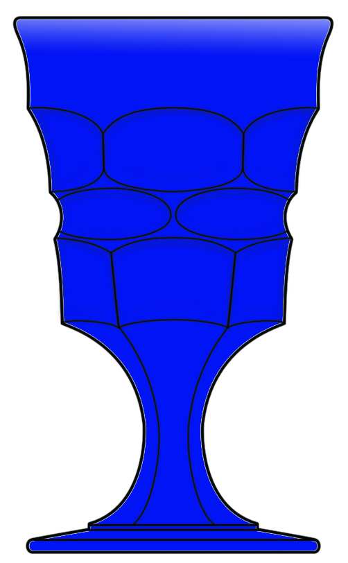 Excelsior Cobalt Blue Water Goblet by Viking-1