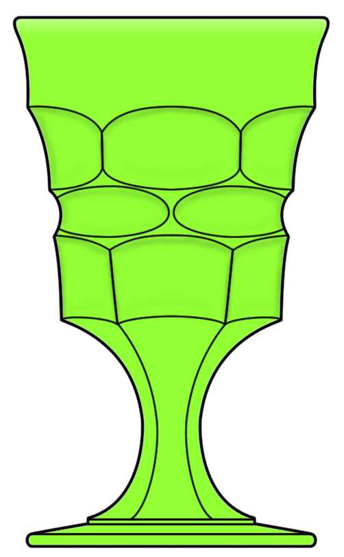 Excelsior Green Mist Water Goblet by Viking-1