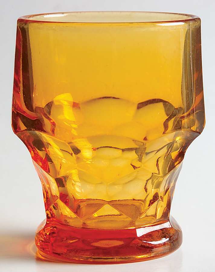 Georgian Amber Flat Juice Glass by Viking-1