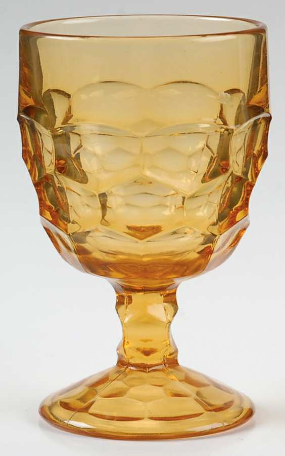 Georgian Amber Water Goblet by Viking-1