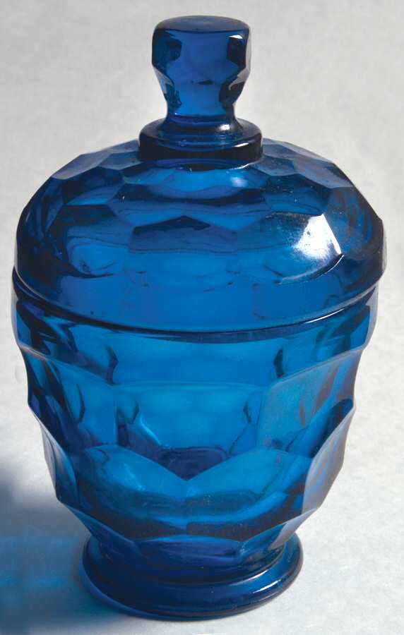 Georgian Ultra Blue Sugar Bowl & Lid by Viking-1