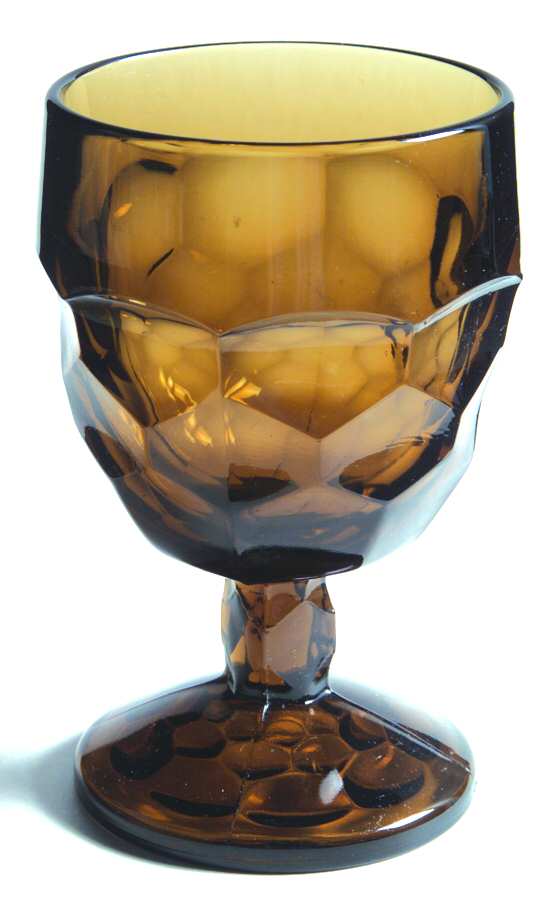 Georgian Nutmeg Brown Water Goblet by Viking-1