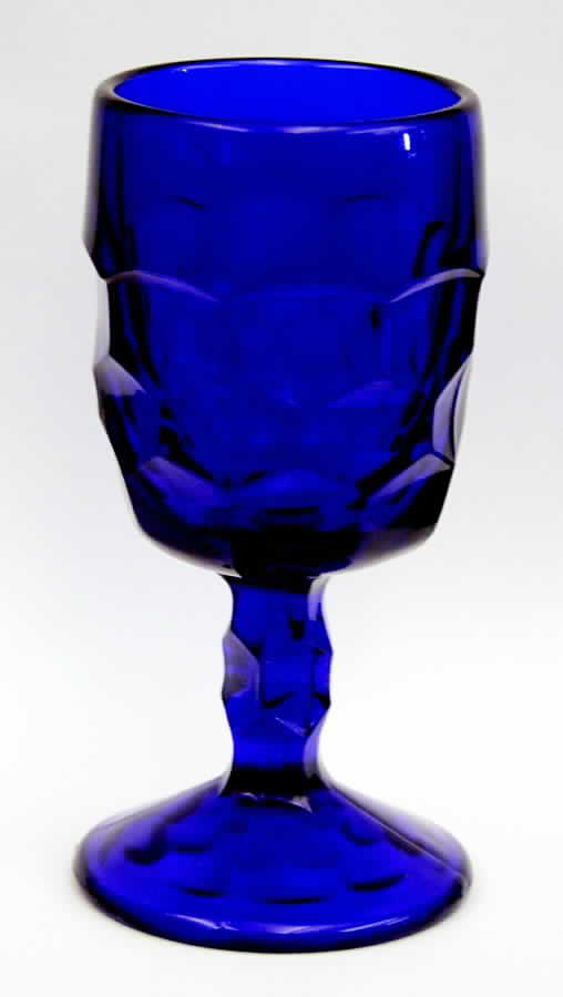 Georgian Cobalt Blue Wine Glass by Viking-1
