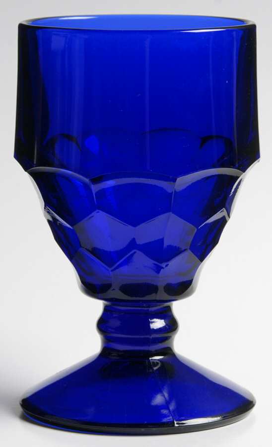 Georgian Cobalt Blue Low Water Goblet by Viking-1