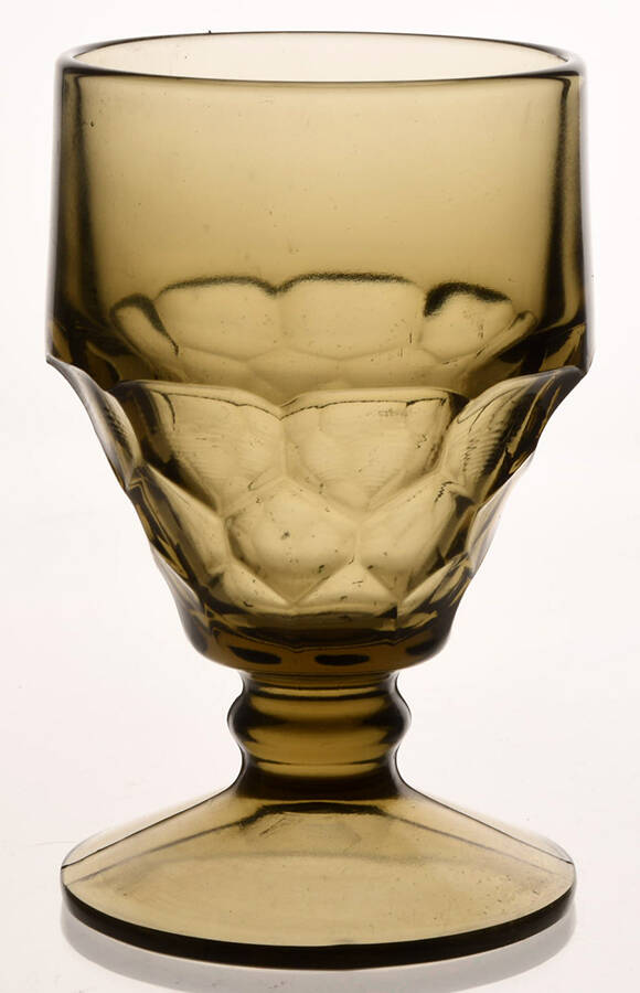 Georgian Nutmeg Brown Low Water Goblet by Viking-1