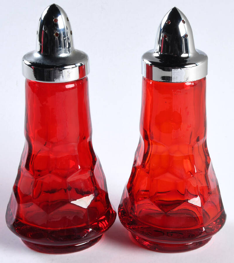 Georgian Ruby Shaker Set & Plastic Lids by Viking-1