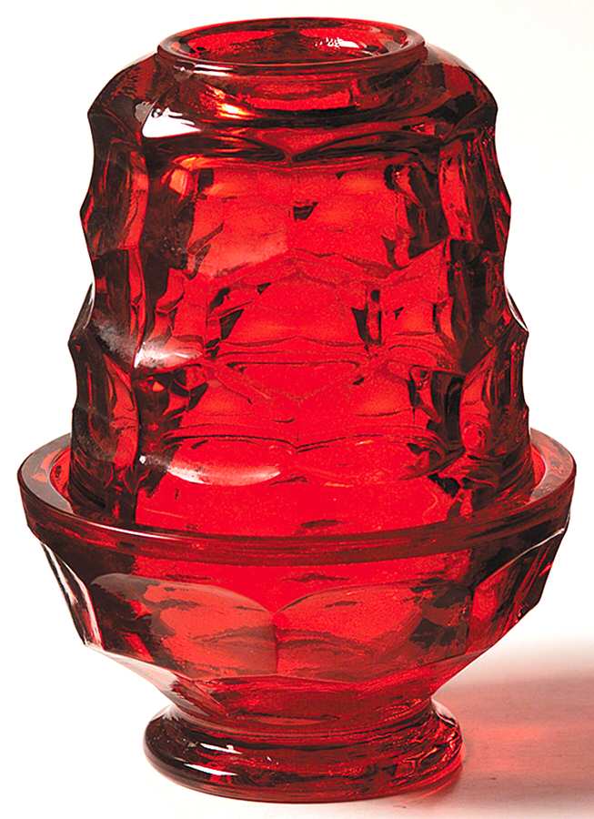 Georgian Ruby (2 Piece) Fairy Lamp by Viking-1