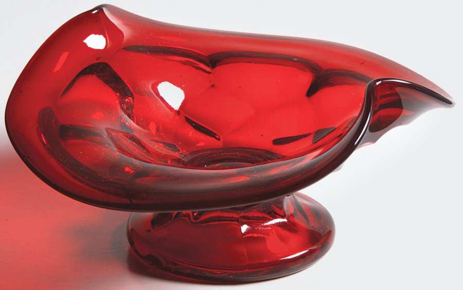 Georgian Ruby Nut Dish by Viking-1