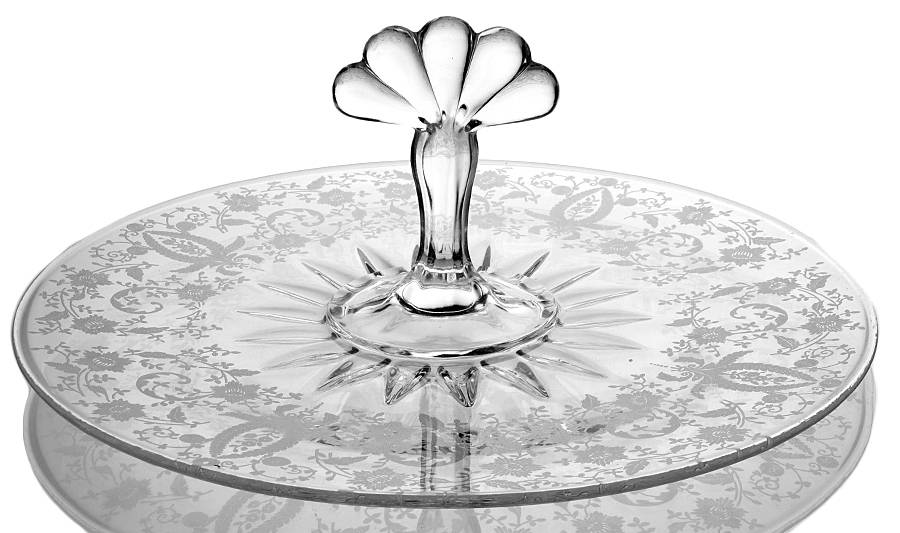 Prelude (Long Stem, Rippled Bowl) Center Handle Tray by Viking-1