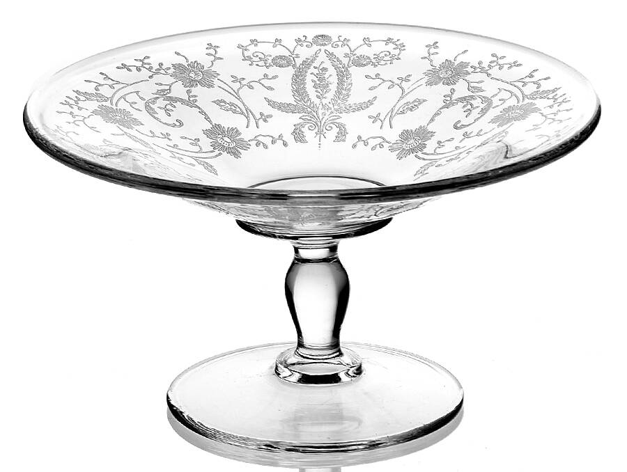 Prelude (Long Stem, Rippled Bowl) Round Compote (Height X Width) by Viking-1