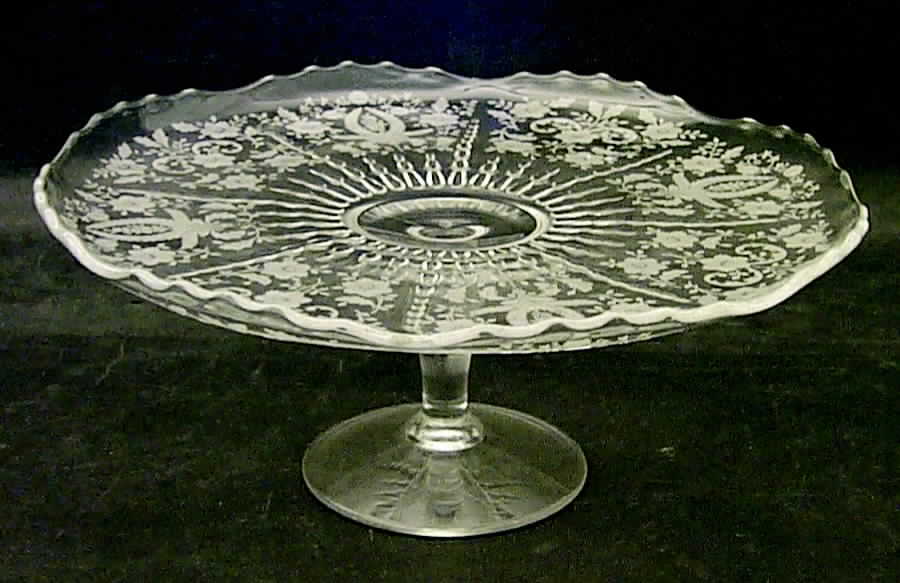 Prelude (Long Stem, Rippled Bowl) Cake Plate by Viking-1