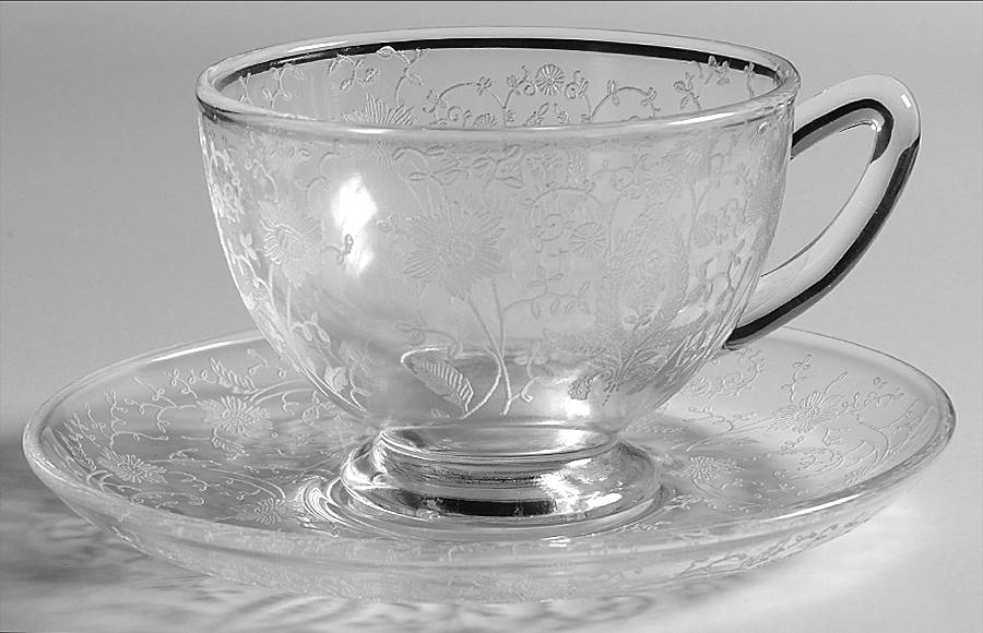 Prelude (Long Stem, Rippled Bowl) Cup & Saucer Set by Viking-1