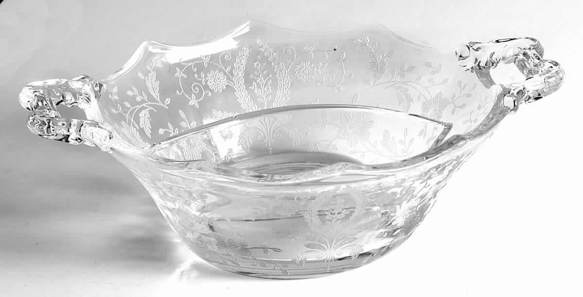 Prelude (Long Stem, Rippled Bowl) 6" Oval 2 Part Relish by Viking-1