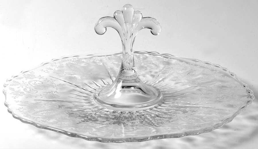 Prelude (Long Stem, Rippled Bowl) Center Handle Tray by Viking-1