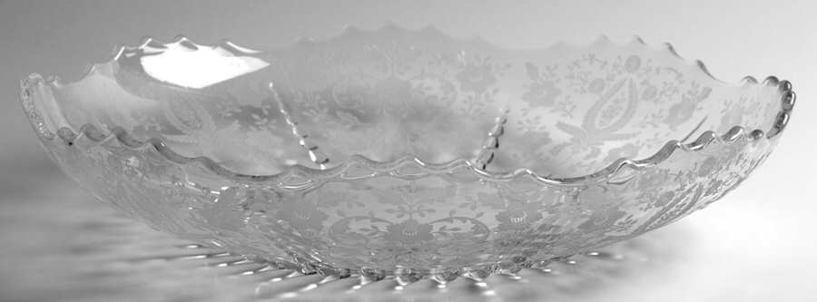 Prelude (Long Stem, Rippled Bowl) 13" Shallow Round Bowl by Viking-1