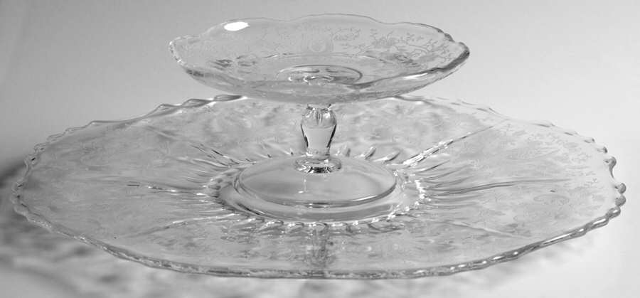 Prelude (Long Stem, Rippled Bowl) Cheese & Cracker Set by Viking-1