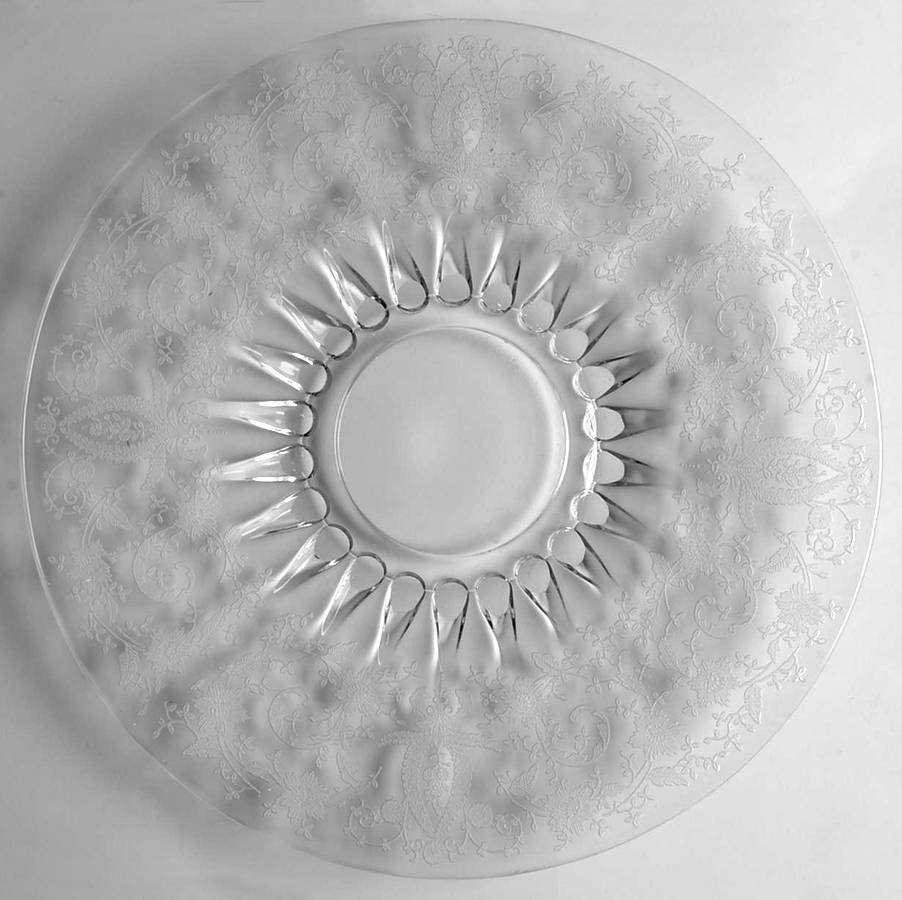 Prelude (Long Stem, Rippled Bowl) Cheese & Cracker Plate by Viking-1